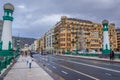 Kursaal Bridge in San Sebastian, Spain