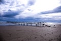 Bridge on the sea Royalty Free Stock Photo