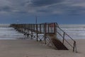 Bridge on the sea Royalty Free Stock Photo