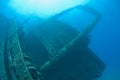 Bridge section of a large shipwreck Royalty Free Stock Photo