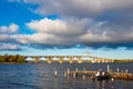 A bridge between Seeland und Moen in Denmark Royalty Free Stock Photo