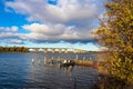 A bridge between Seeland und Moen in Denmark Royalty Free Stock Photo