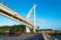 Bridge at Seogwipo linking Seaseom and Seogwipo port in Jeju Island, South Korea Royalty Free Stock Photo