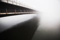 Bridge side view with reflection in the water Royalty Free Stock Photo