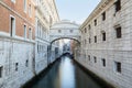 Bridge of Sighs and calm water in the canal in Venice, Italy Royalty Free Stock Photo