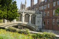 The Bridge of Sighs in Cambridge Royalty Free Stock Photo