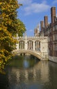 Bridge of Sighs in Cambridge Royalty Free Stock Photo