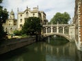 The Bridge of Sighs, Cambridge Royalty Free Stock Photo