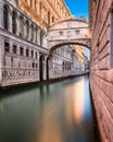 Bridge of Sighs and Doge`s Palace in Venice Italy Royalty Free Stock Photo