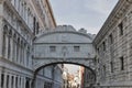 Bridge of Sighs at Doge`s Palace, in Venice, Italy Royalty Free Stock Photo