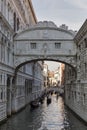 Bridge of Sighs at Doge`s Palace, in Venice, Italy Royalty Free Stock Photo