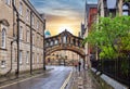 Bridge of Sighs (Hertford bridge) in centre of Oxford, UK