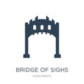 bridge of sighs icon in trendy design style. bridge of sighs icon isolated on white background. bridge of sighs vector icon simple Royalty Free Stock Photo