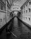 Bridge of sighs venice italy gondola Royalty Free Stock Photo