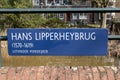 Bridge Sign Hans Lipperheybrug At Amsterdam The Netherlands 10-3-2025 Royalty Free Stock Photo