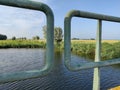 On the bridge in Sint-Joris, Newport, Belgium. Royalty Free Stock Photo