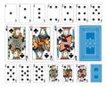 Bridge size Club playing cards plus reverse