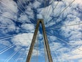 Bridge on sky background