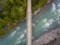 Bridge and Skykomish River Royalty Free Stock Photo