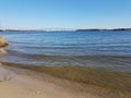 bridge at Solomons Island, Maryland with water Royalty Free Stock Photo