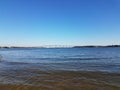 bridge at Solomons Island, Maryland and water Royalty Free Stock Photo