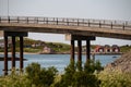 Bridge in Sommaroy in the western part of Tromso Municipality of Norway Royalty Free Stock Photo