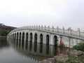 A bridge on a college campus