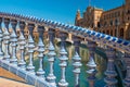 Bridge Spain Square, Plaza de Espana, Sevilla Royalty Free Stock Photo