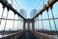 bridge spanning the East River between the boroughs of Manhattan and Brooklyn. brooklyn brisge of new york city Royalty Free Stock Photo