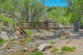 A bridge spans a finger cove on Fain Lake.