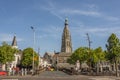 Bridge and street entrance to the city of breda holland netherlands