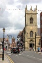 Bridge street and St Peter's Church. Chester. England
