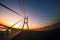 The bridge and sunset