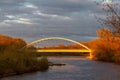 Bridge in sunset