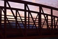 Bridge at sunset Royalty Free Stock Photo