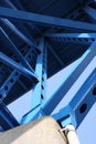 Bridge support beams Royalty Free Stock Photo