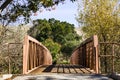 Bridge in Sycamore Grove park, Livermore, east San Francisco bay area, California Royalty Free Stock Photo