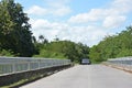 Bridge taken in Solomon Islands  Guadalcanal. Poha river Royalty Free Stock Photo