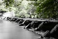 Bridge at Tarr steps in Devon Royalty Free Stock Photo