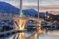 Bridge of Thaon di Revel, La Spezia, Cinque Terre Royalty Free Stock Photo