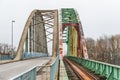 Bridge in Titel across the Tisa River in Serbia