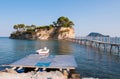 Bridge to the Cameo Island on Zakynthos