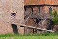 Bridge to a door of a castle Royalty Free Stock Photo