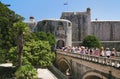 Bridge to Dubrovnik old city Royalty Free Stock Photo