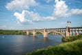 Bridge to the island Khortytsya, Zaporozhye