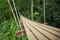 Bridge to the jungle,Thailand Royalty Free Stock Photo
