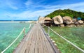 Bridge to Nangyuan island, Suratthani, Thailand Royalty Free Stock Photo