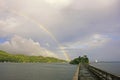 Bridge to Nowhere, Samana Bay Royalty Free Stock Photo