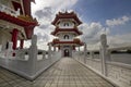 Bridge to Pagoda at Chinese Garden Royalty Free Stock Photo