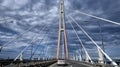 Bridge to Russky island. Vladivostok city. Russia Royalty Free Stock Photo